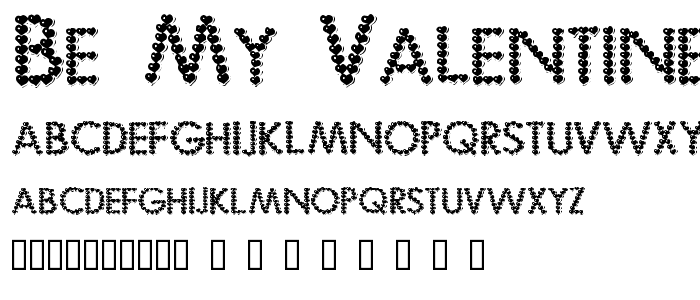 Be My Valentine font